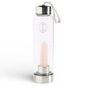 Free People x Glacce Crystal Elixir Water Bottle in Rose Quartz | NWT